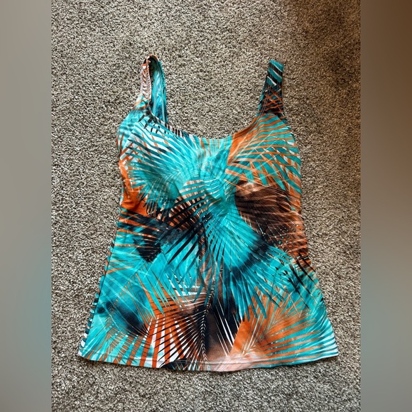 Tropical Print Women's bathing suit Top - Picture 1 of 3